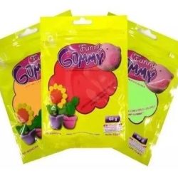 Masa funny gummy slime goma eva 60gr varios colores