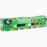 Tempera caja 6 colores Torre o Artel