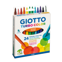 Plumones o scripto caja 24 colores Giotto